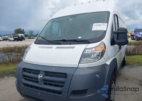 2014 Ram Promaster 2500 High Roof z USA, uszkodzony, nr VIN 3C6TRVDG5EE114993